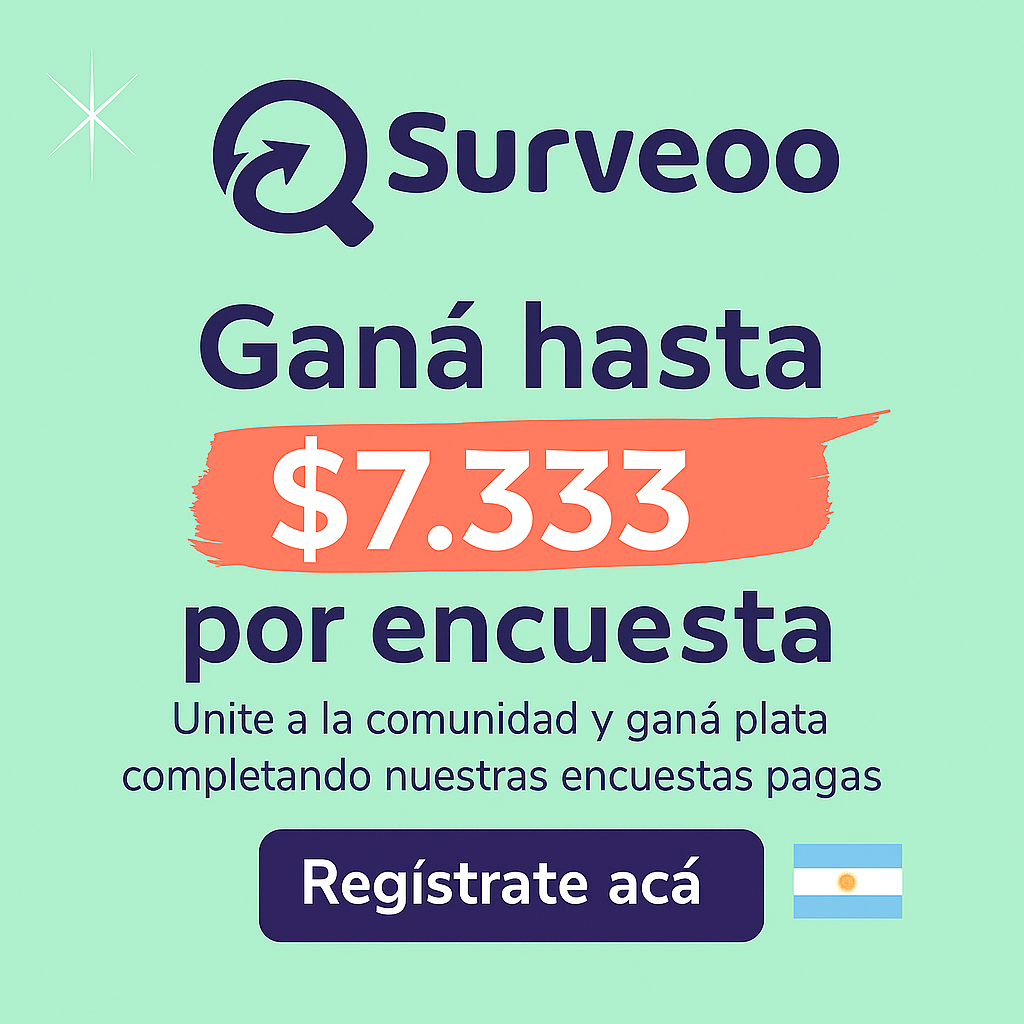 Ganá plata con Surveoo