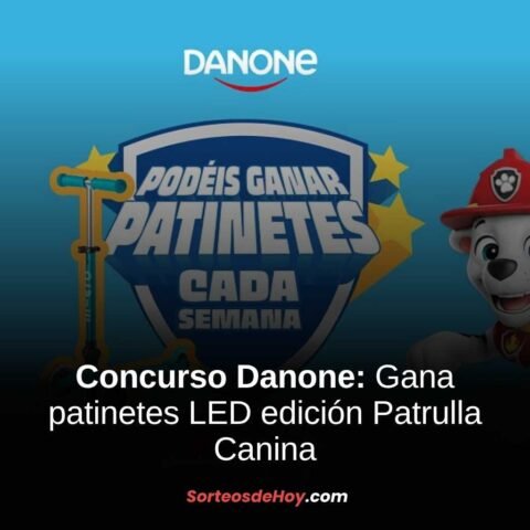 Concurso Danone 2025: Gana patinetes LED edición Patrulla Canina (España y Portugal)