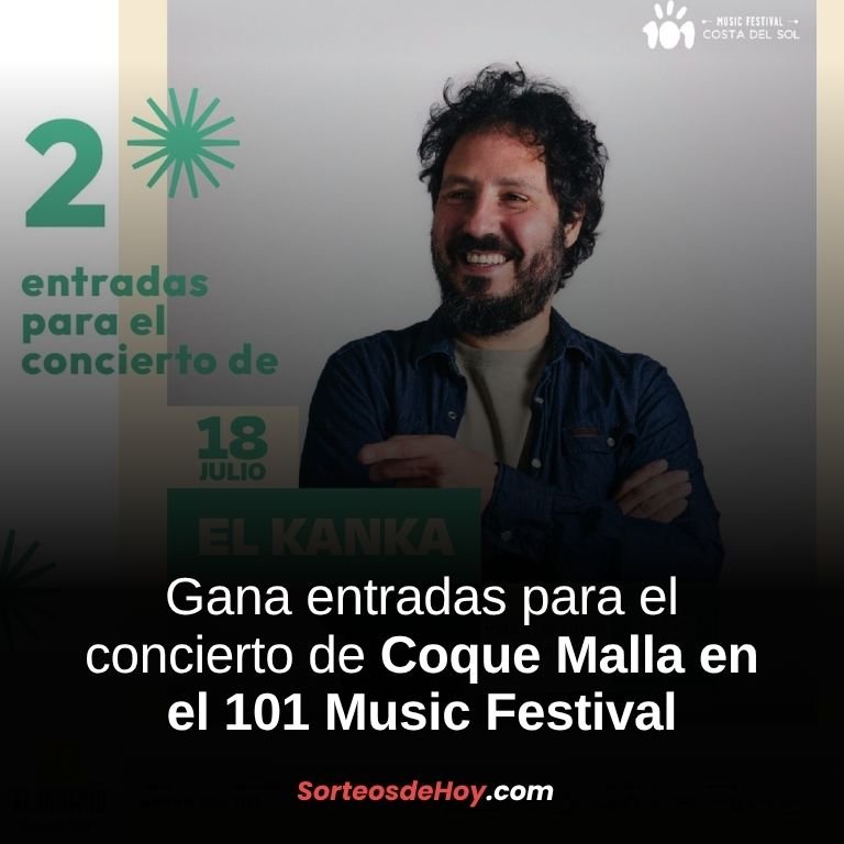 Concurso El Ingenio 2025: Gana entradas para el concierto de Coque Malla en el 101 Music Festival (España)