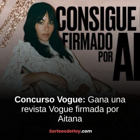 Concurso Vogue 2025: Gana una revista Vogue firmada por Aitana (España)