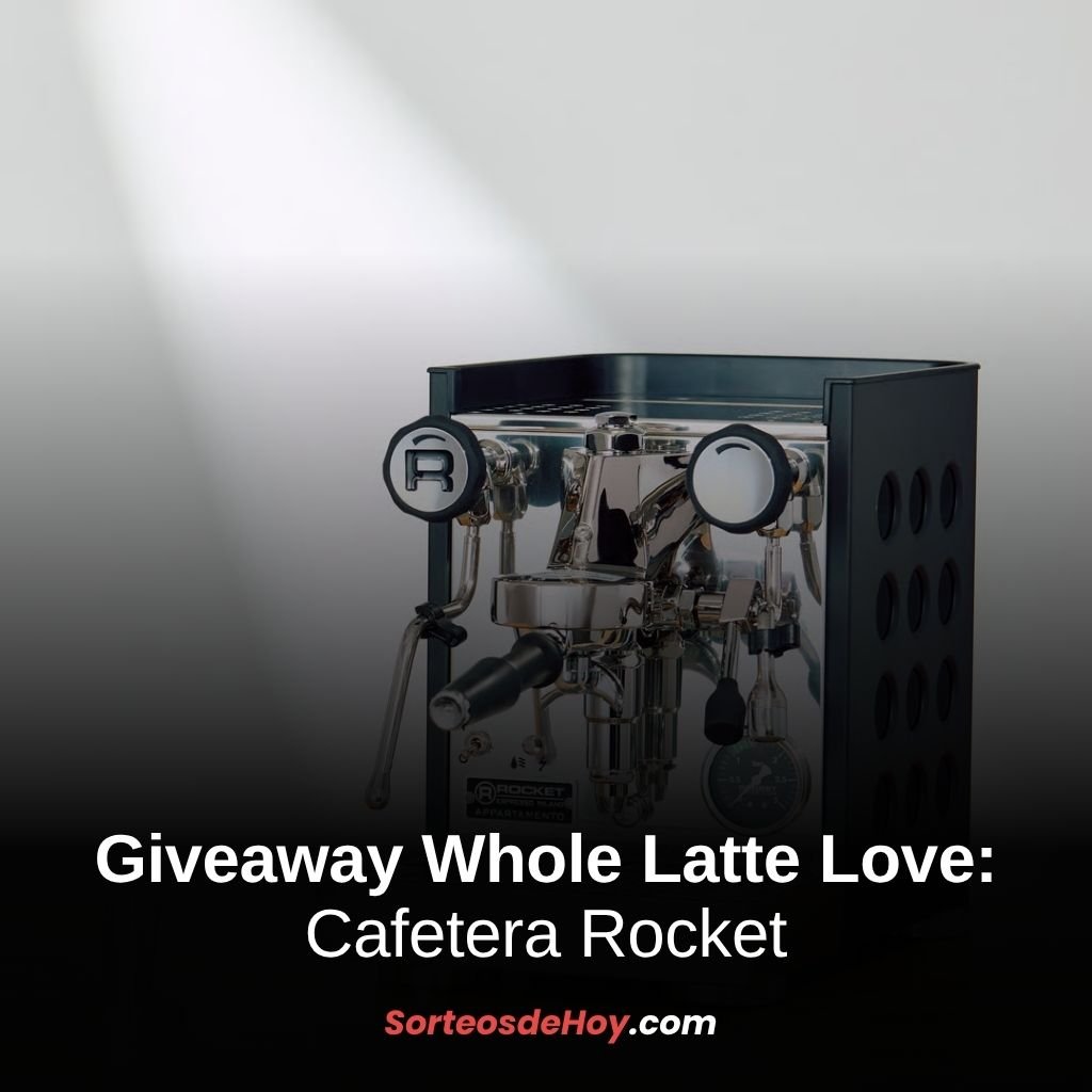 Giveaway Whole Latte Love 2025: Gana una cafetera Rocket Espresso Appartamento TCA (Estados Unidos y Canadá)