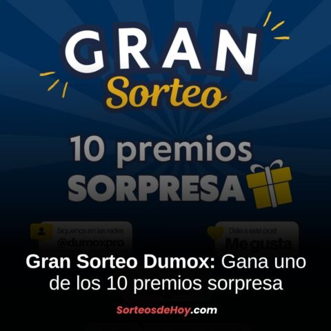 Sorteo Dumox Pro 2025: Gana uno de los 10 premios sorpresa (Paraguay)