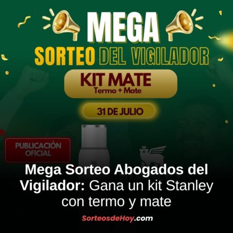 Sorteo Abogados del Vigilador 2025: Gana un kit Stanley con termo y mate (Argentina)