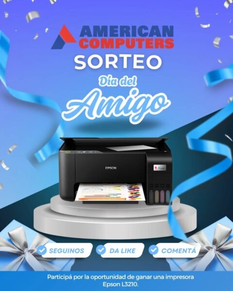 Sorteo American Computers 2025: Ganá una impresora Epson L3210 (Argentina)