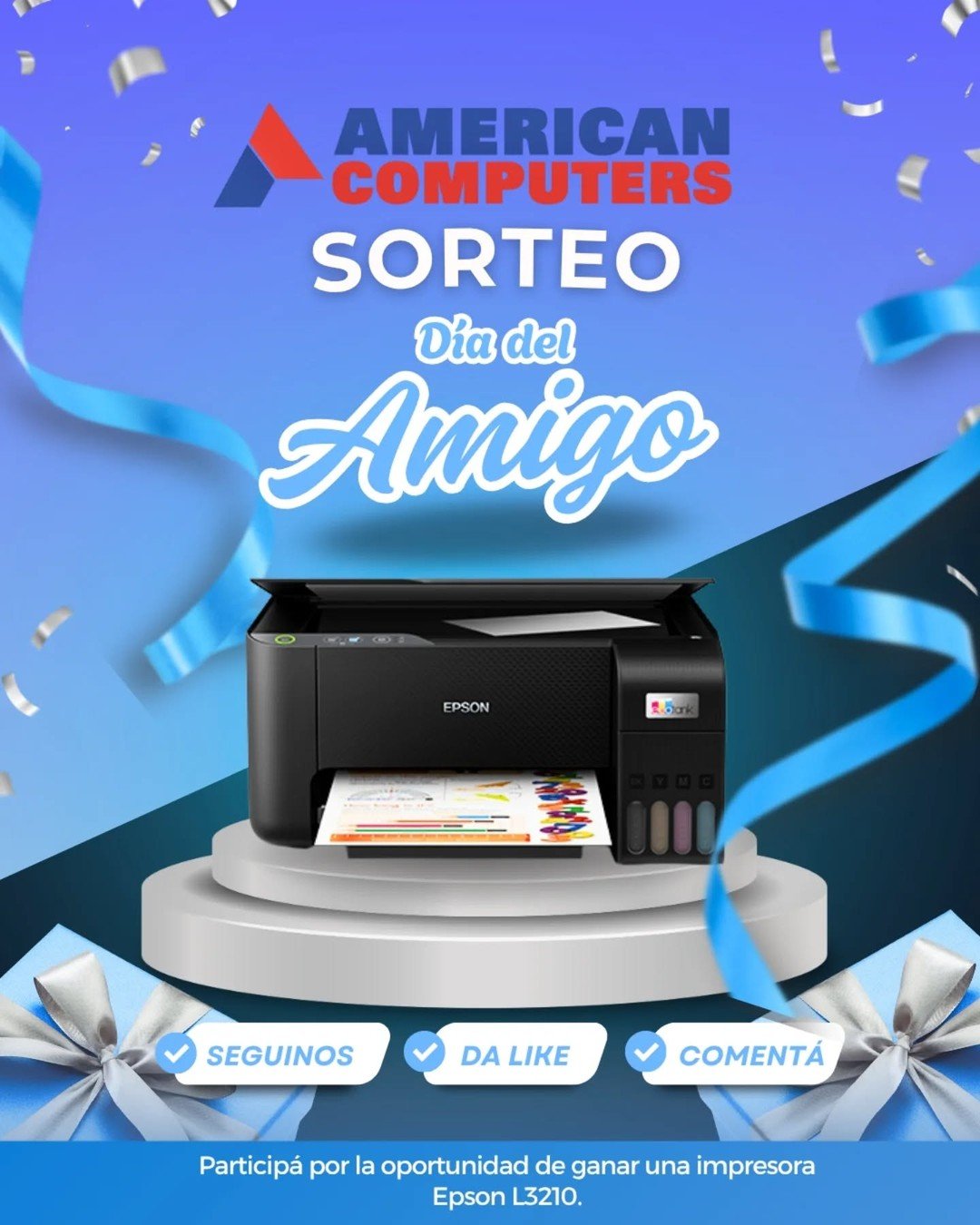 Sorteo American Computers 2025: Ganá una impresora Epson L3210 (Argentina)
