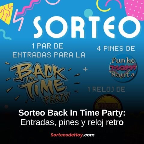 Sorteo Back In Time Party 2025: Gana entradas, pines y reloj retro (Argentina)