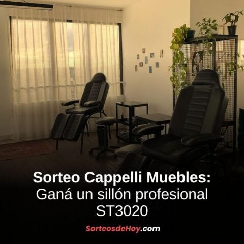Sorteo Cappelli Muebles 2025: Gana un sillón profesional ST3020 (Argentina)