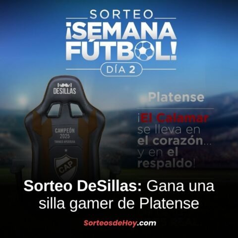 Sorteo DeSillas 2025: Gana una silla gamer de Platense (Argentina)