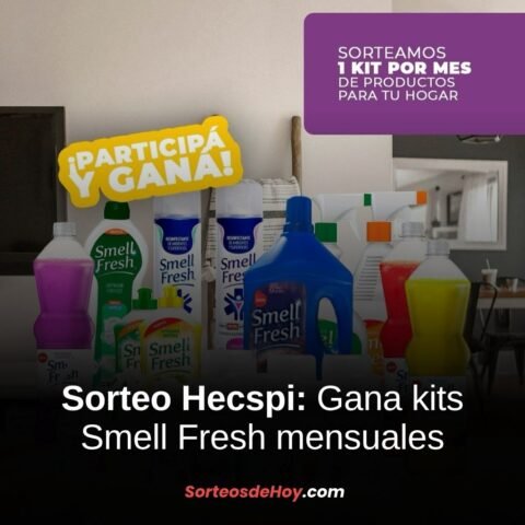 Sorteo Hecspi 2025: Gana kits de productos Smell Fresh para tu hogar (Argentina)