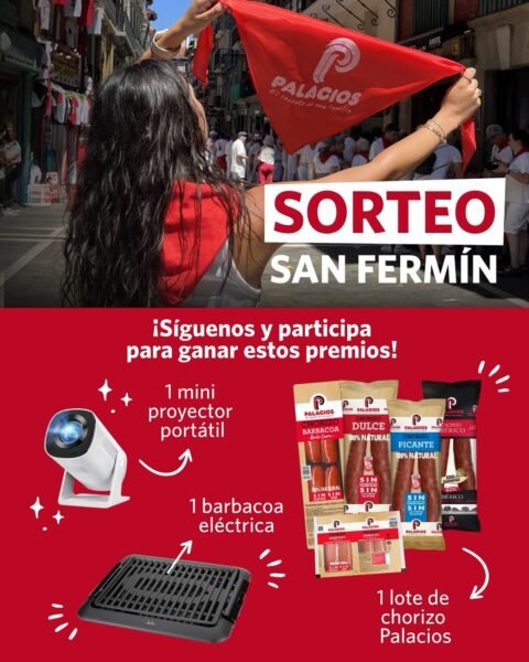 Sorteo Palacios Alimentación 2025: Gana un mini proyector, barbacoa eléctrica y lote de chorizo (España)