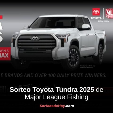 Sorteo Major League Fishing 2025: Gana una Toyota Tundra y premios diarios (Estados Unidos)
